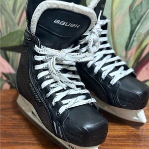 Bauer Black and White Ice Skates